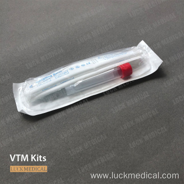Virus Testing System Tube with Swab VTM